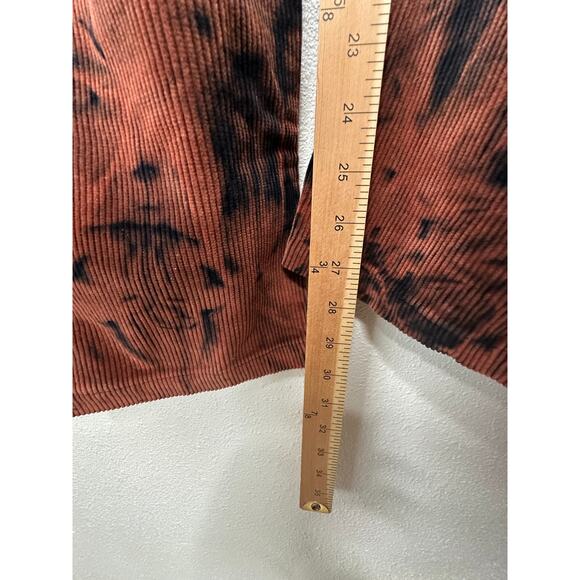 Strike Oil Rust & Black Tie Dye Corduroy 100% Cotton Pants 34 - Picture 14 of 14
